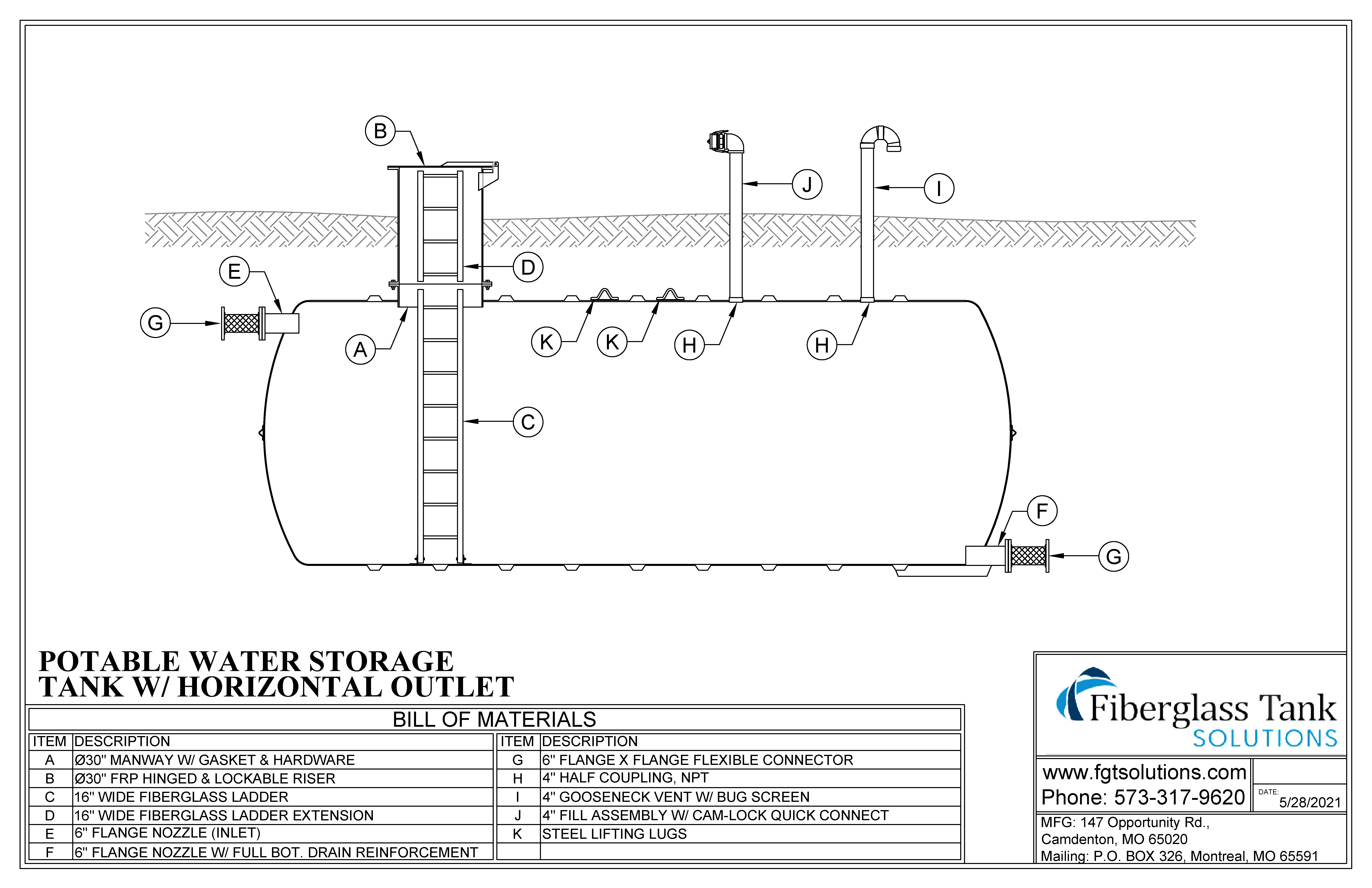 Potable Water Typical Application 1 → Fiberglass Tank Solutions