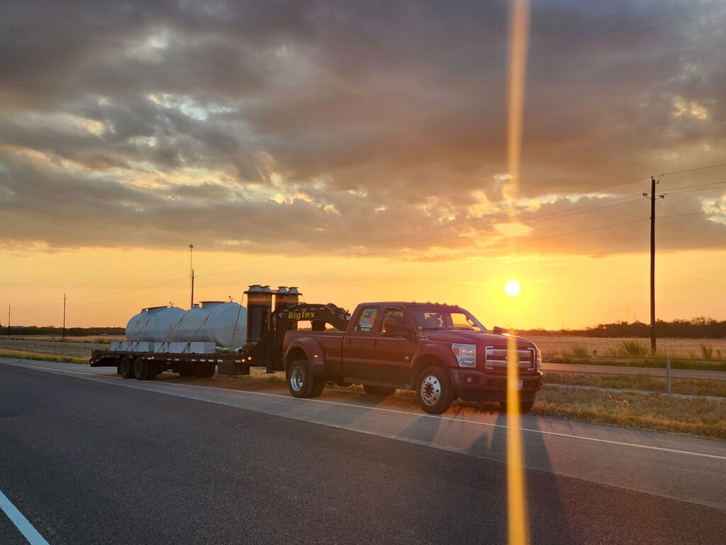 Pipeline Sump Tank + Sunset