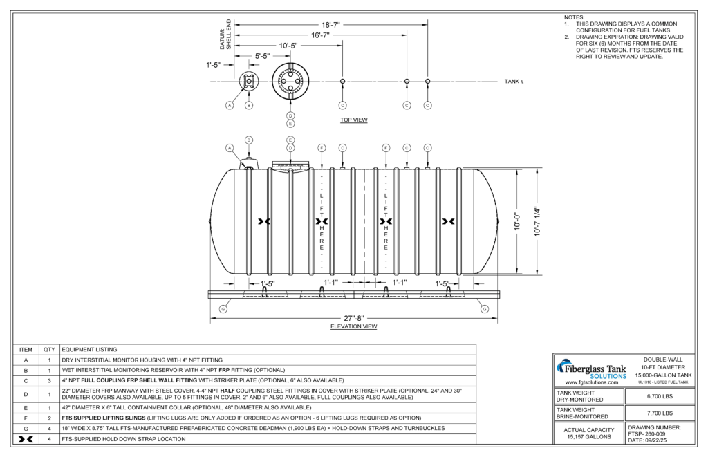 10x15K Single Compartment Petroleum Tank