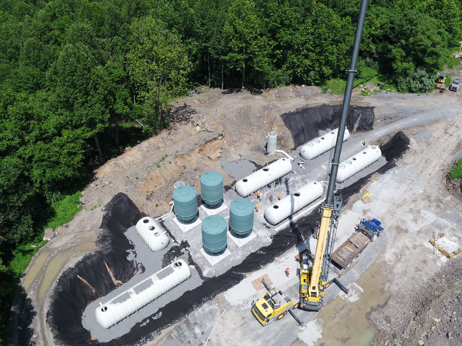 Boone's Ridge Wildlife Park Wastewater System Project - Fiberglass Tank ...